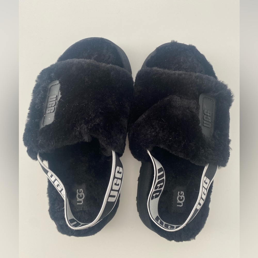 UGG Black Sheepskin slippers